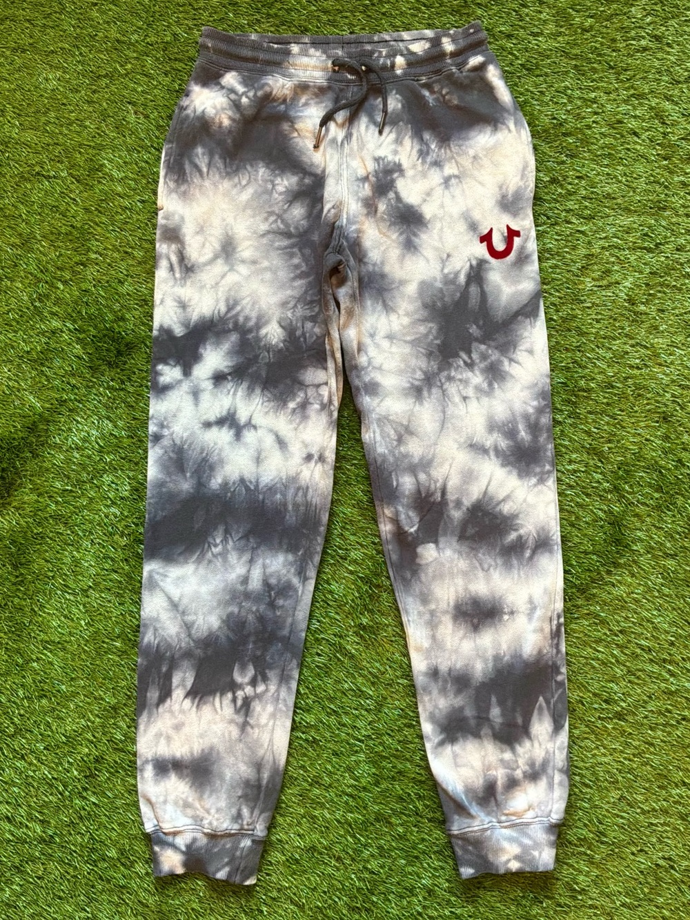 True Religion Youth XL Navy Blue Tie Dye Jogger Sweatpants